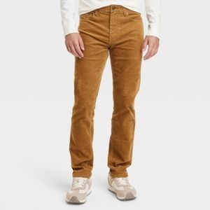 Men’s slim straight corduroy 5-pocket pants - Goodfellow & Co - brown - 36x30